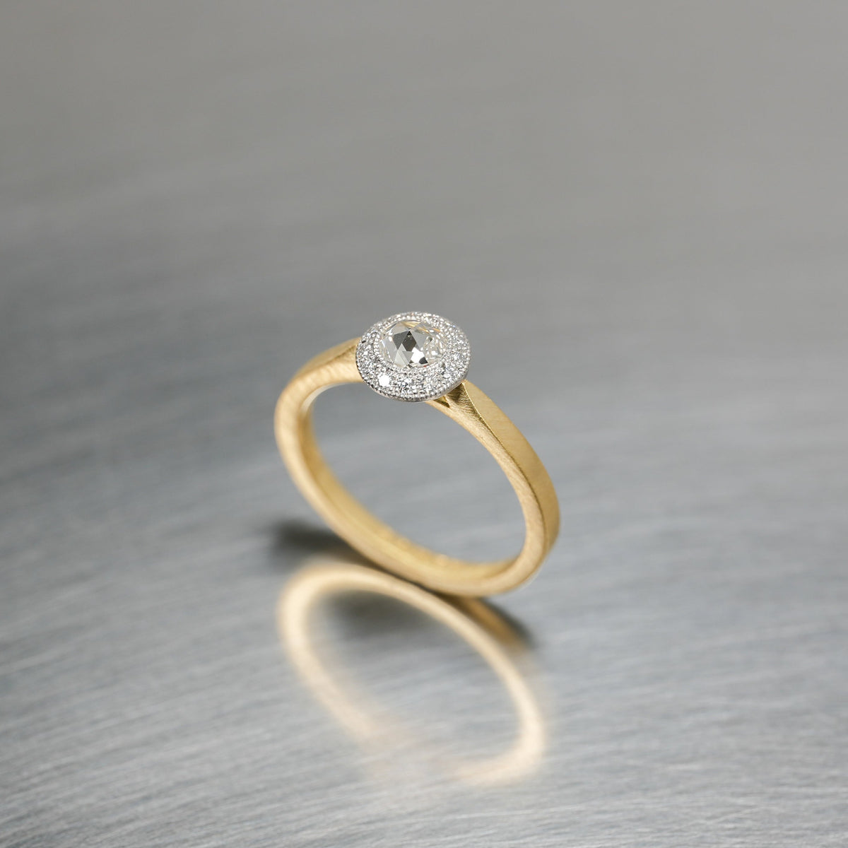 ROSECUT DIAMOND SOLITAIRE RING – hum RESTORE